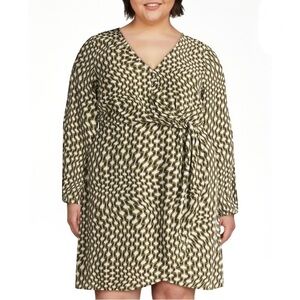 Time and Tru Women’s Stylish Long Sleeve Pullover Wrap Mini Dress Size XXL (20)